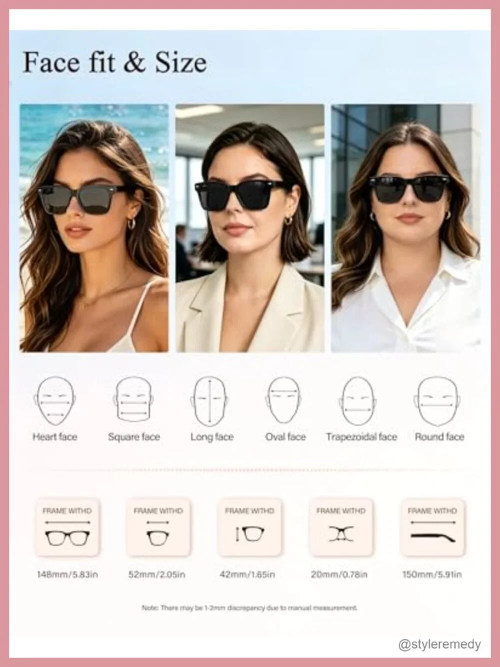 Polarized Square Sunglasses UV400 Protection TR90 Frame Acetate Temples Retro
